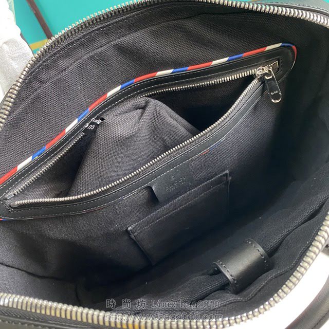 Gucci古馳包包 G家新款男包 474135 古奇男士手提公事包 克PVC刺繡 gdj1459
